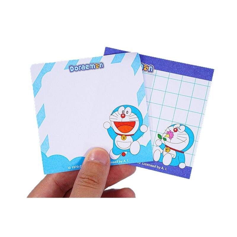 Supply Of Office Stationery - 4 ชิ้น โดราเอมอน กระดาษโน้ตแบบมีกาว อุปกรณ์สำนักงาน อนิเมะน่ารัก