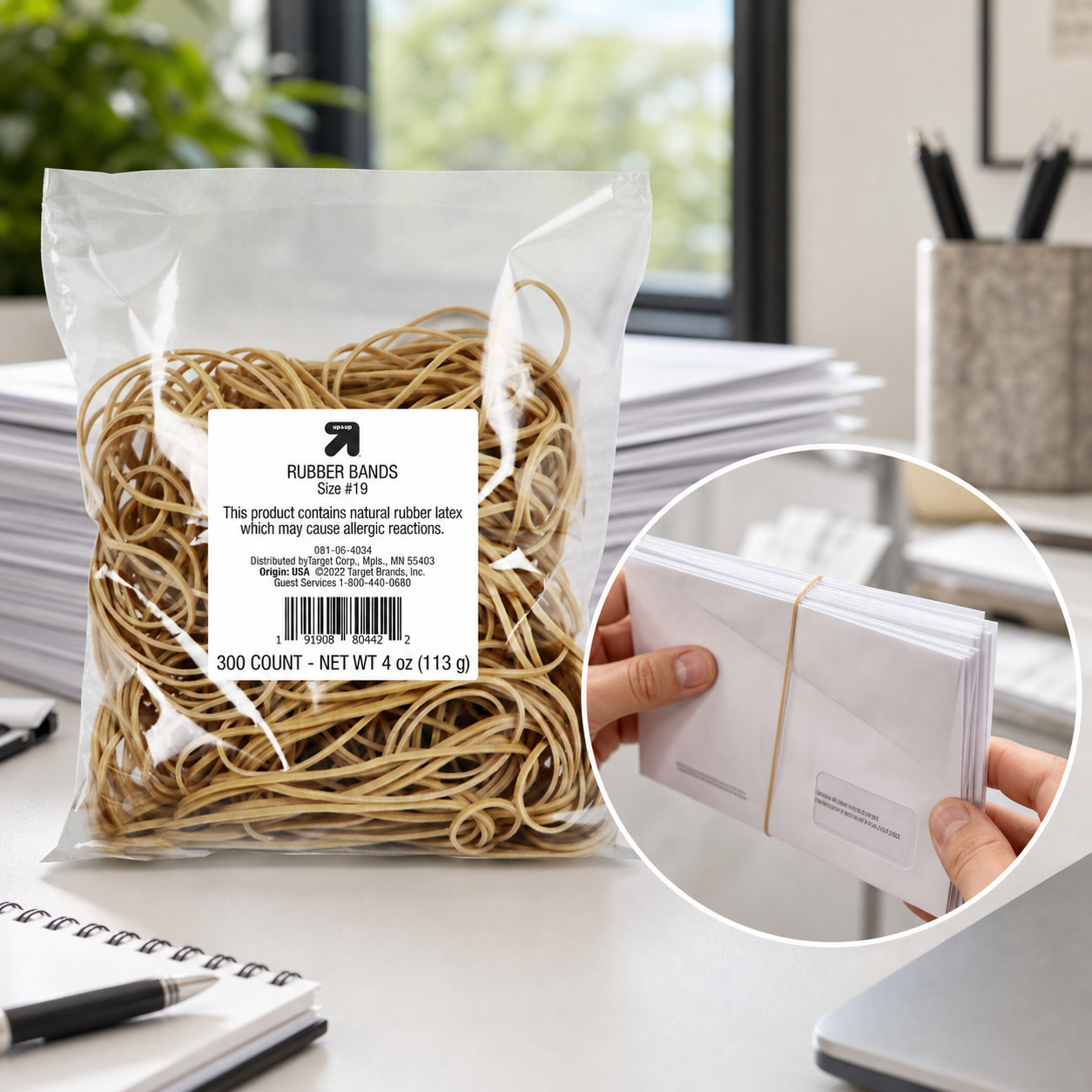 Tan Stationery & Office Supply - ยางรัดสีแทน 900 ชิ้น สำหรับเครื่องเขียนสำนักงาน, ยางยืดสีเบจ, ทนทาน,