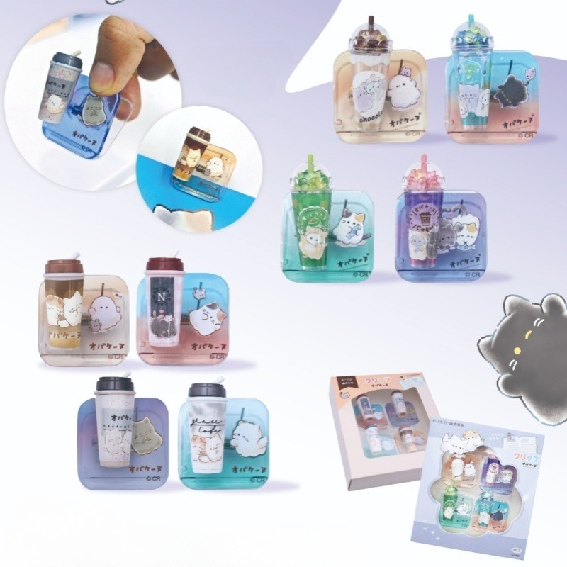 Supply Of Office Stationery - คลิปหนีบกระดาษลายการ์ตูนแบบพกพา พร้อมที่ป้องกันดินสอ ฝาครอบปากกา ที่หนีบเอกสาร อุปกรณ์เครื่องเขียนสำหรับสำนักงานและโรงเรียน อุปกรณ์ตกแต่ง