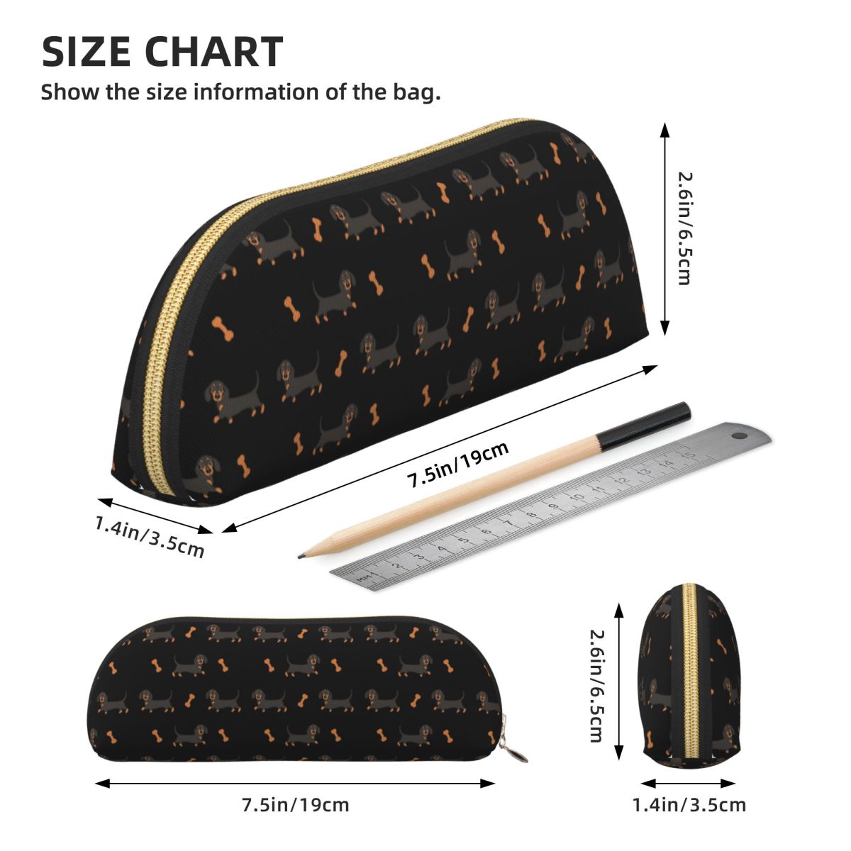 สีดําและ Tan Dachshund ไส้กรอก - Tan Stationery & Office Supply บทวิจารณ์และราคา