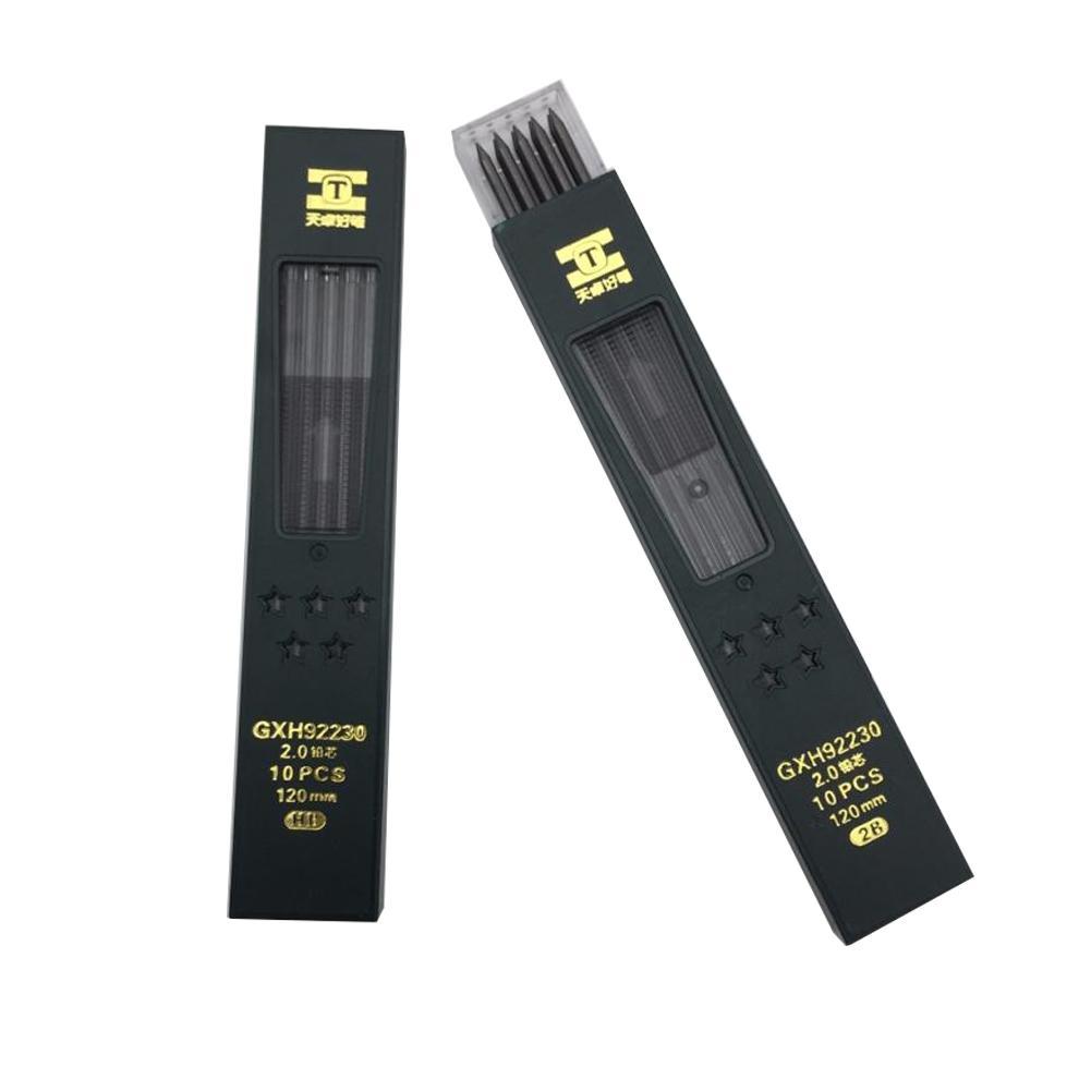 ร้อน10ชิ้น/กล่อง2มม.2B HB สีดำ - Mechanical Pencil Lead บทวิจารณ์และราคา