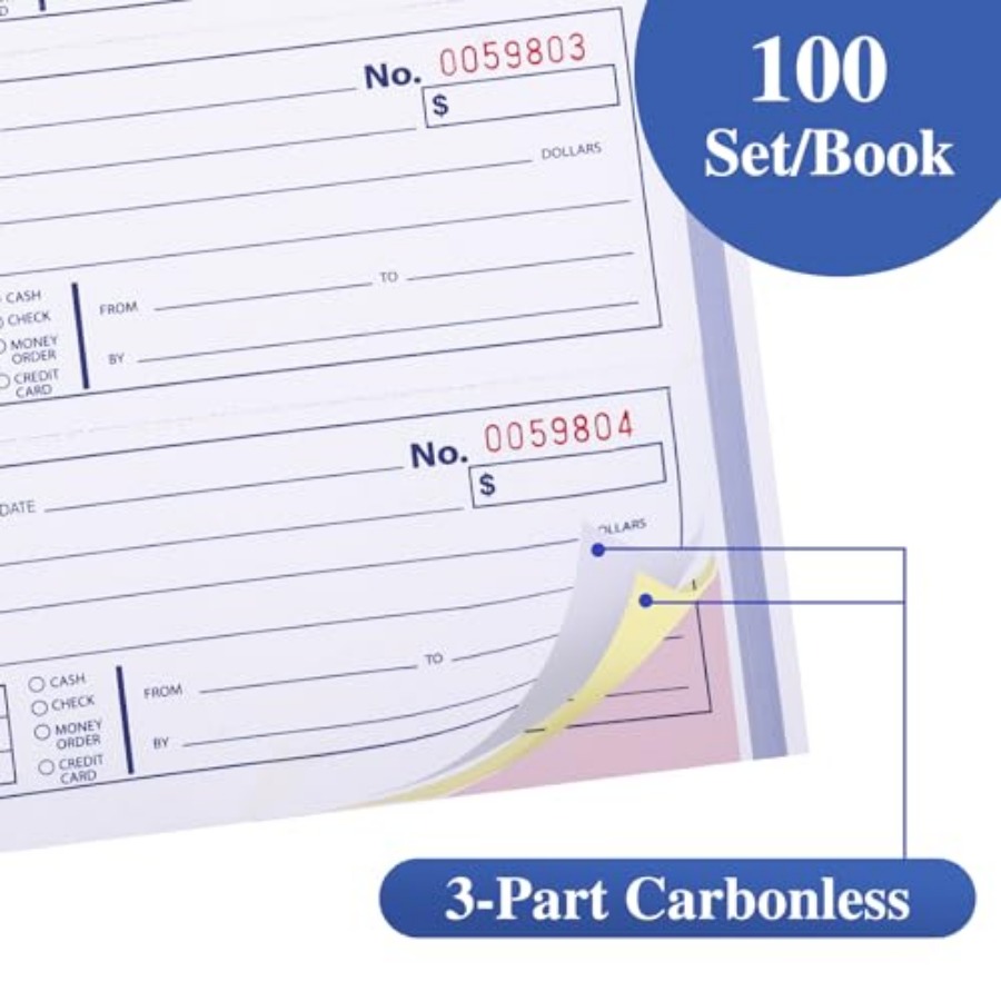 สมุดใบเสร็จ 2 เล่ม พร้อมกระดาษ - Carbon Copy Book บทวิจารณ์และราคา