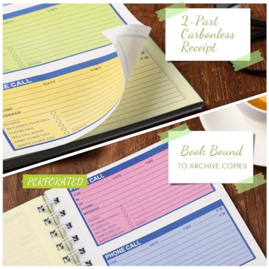 สมุดบันทึกข้อความโทรศัพท์แบบสั - Carbon Copy Book บทวิจารณ์และราคา