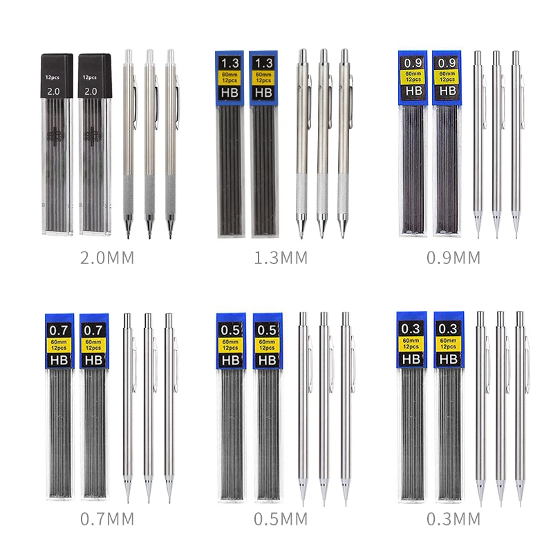 ชุดดินสอโลหะเต็มรูปแบบ 0.3 0.5 - Mechanical Pencil Lead บทวิจารณ์และราคา