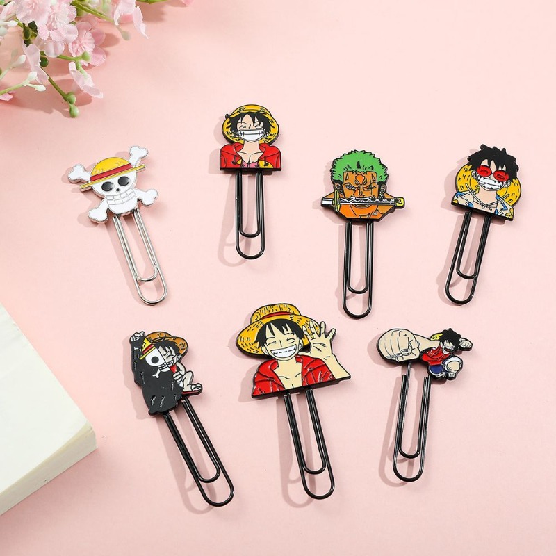 คลิปหนีบกระดาษลายการ์ตูนวันพีซ - Paperclip Magnetic Set บทวิจารณ์และราคา
